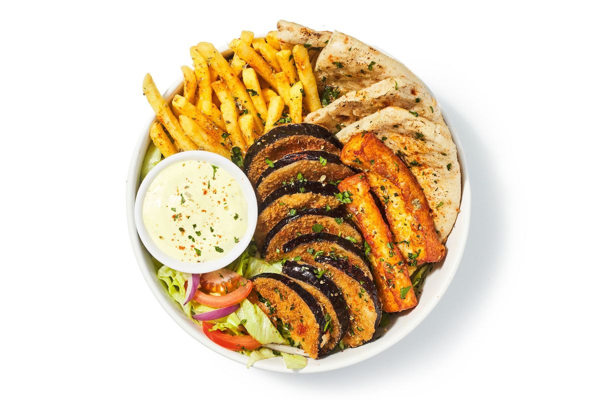Panko Aubergine Plate