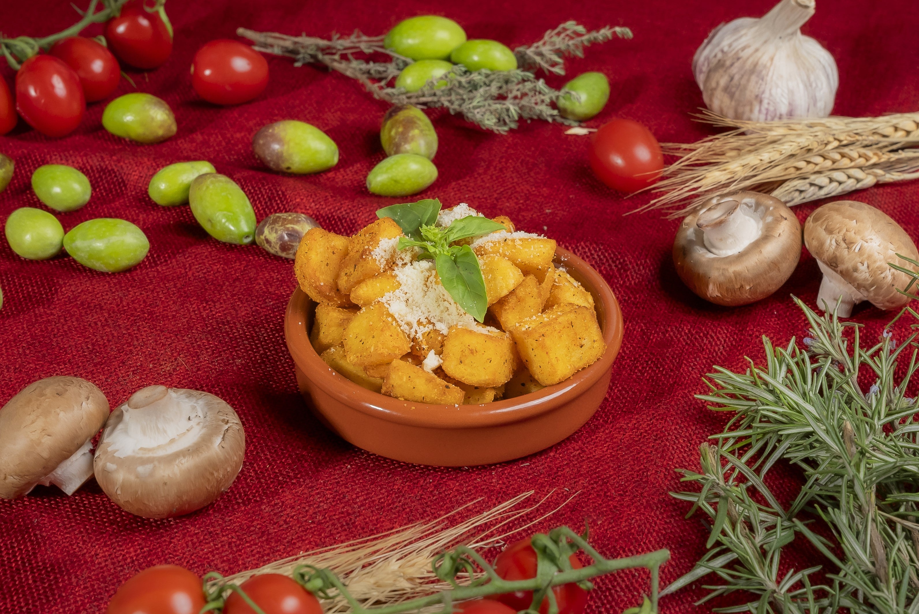 Spicchi di patate fritte