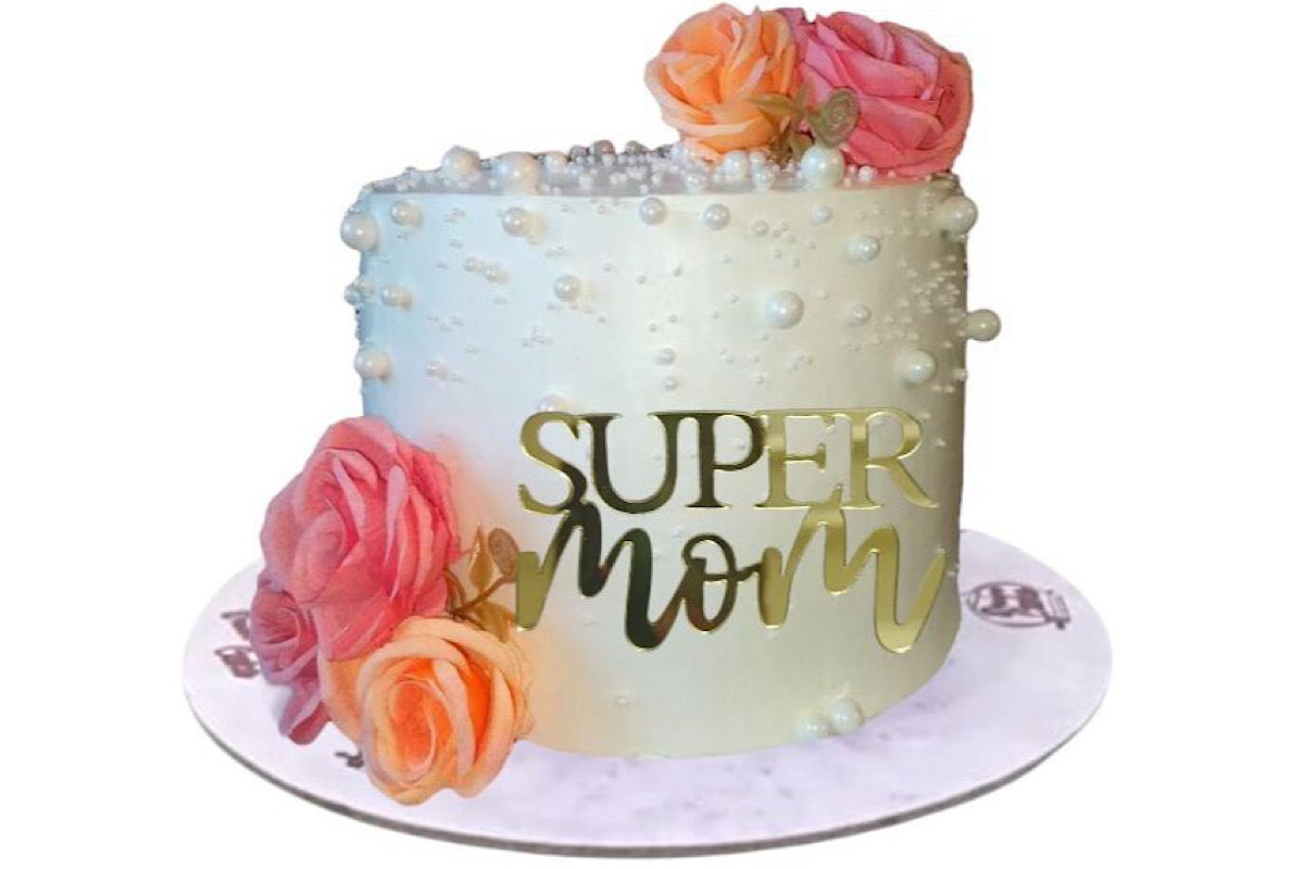 Super Mom with flowers