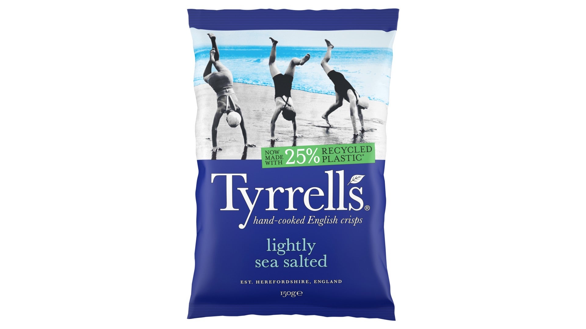Tyrrells Lightly Sea Salted Sharing Crisps 150g