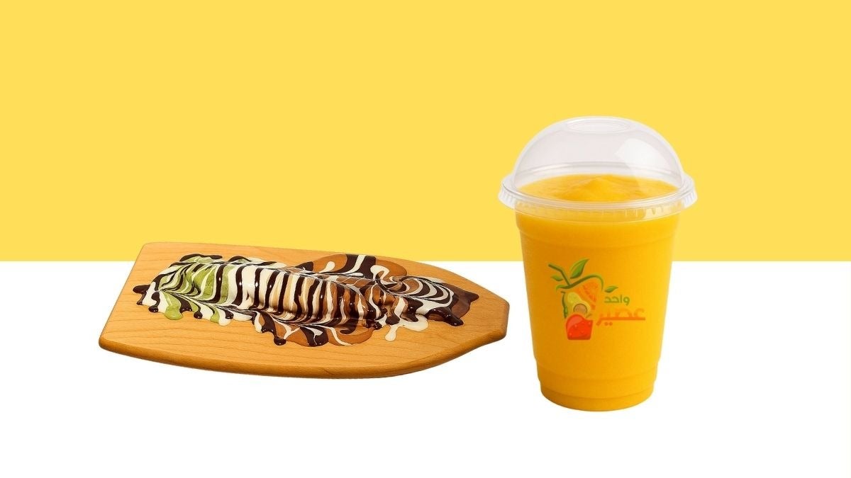 Medium orange juice with your favorite flavor of mini pancakes