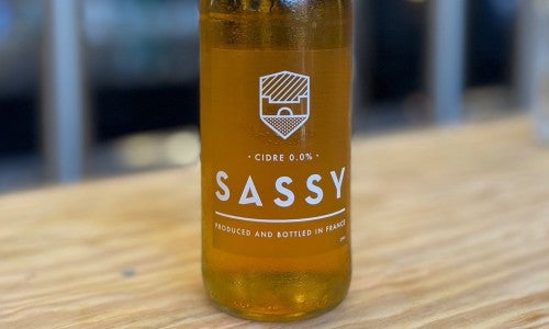 Cidre brut Sassy sans alcool