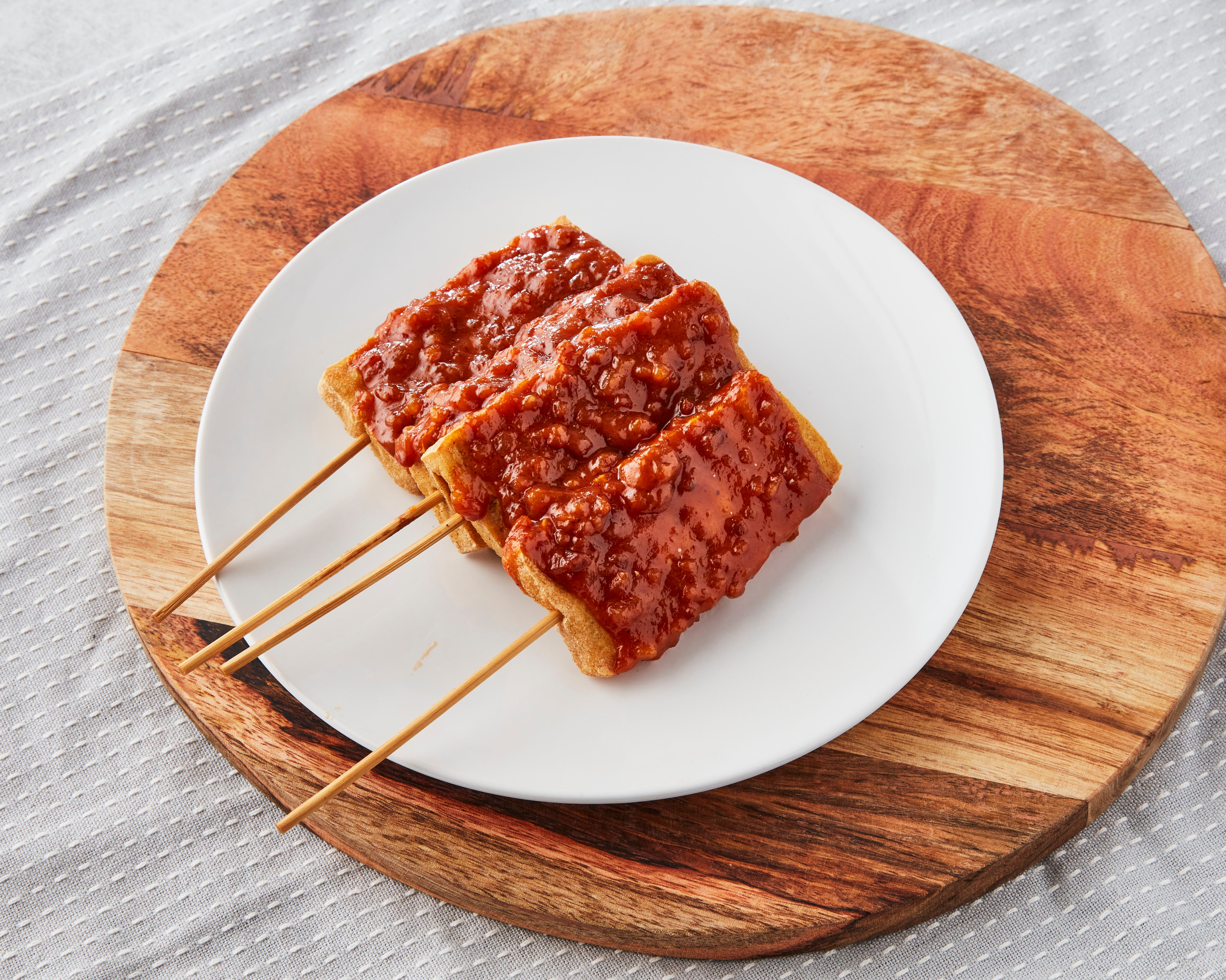 Vegan Tofu Satay Sticks in Satay Sauce (QTY 4)
