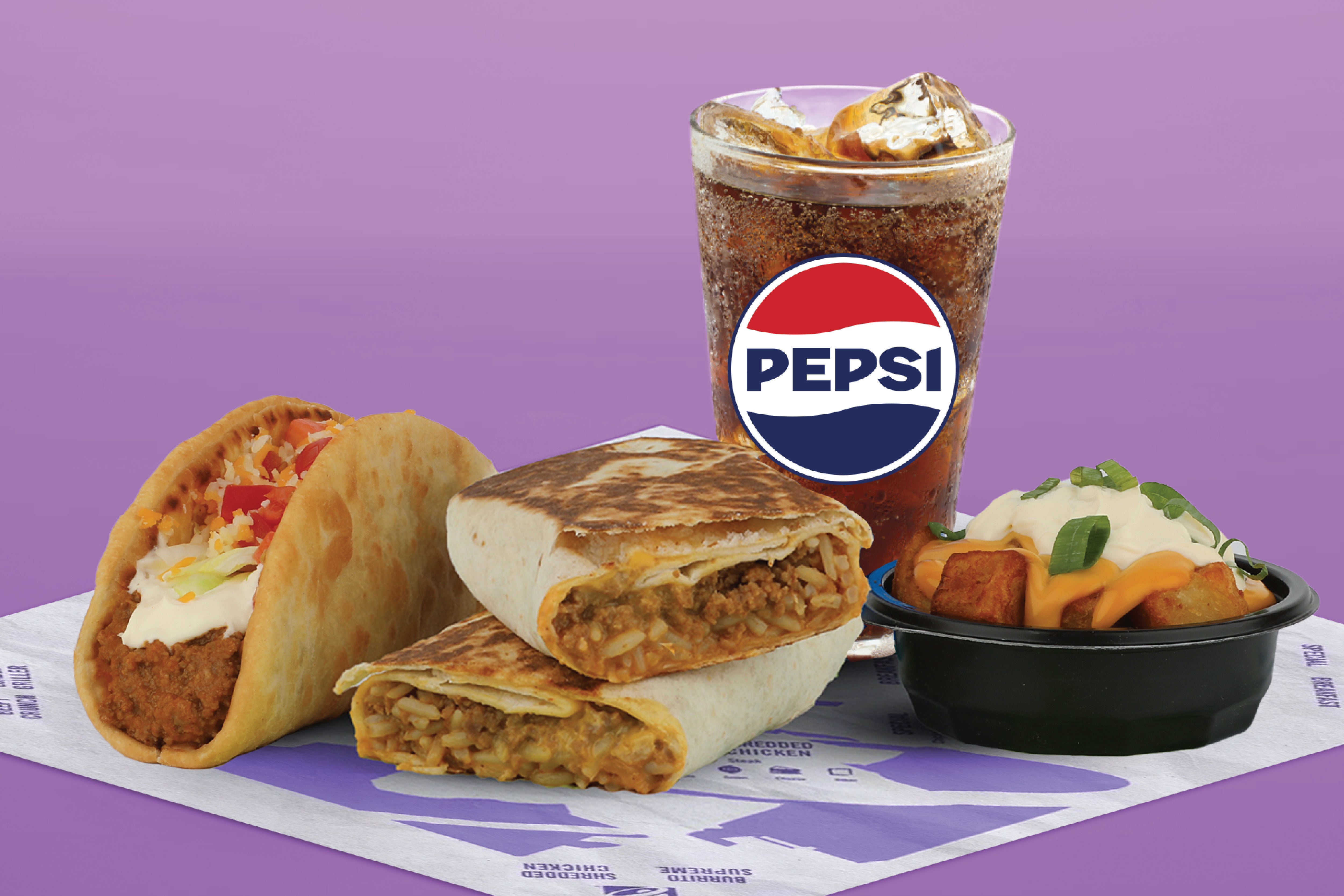 Cheesy Double Beef Burrito Meal