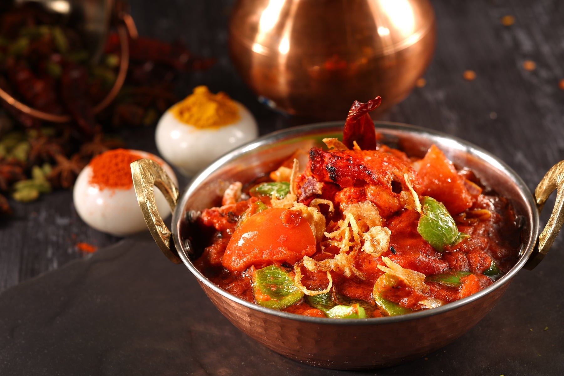 Kadhai (Chicken or Prawn)