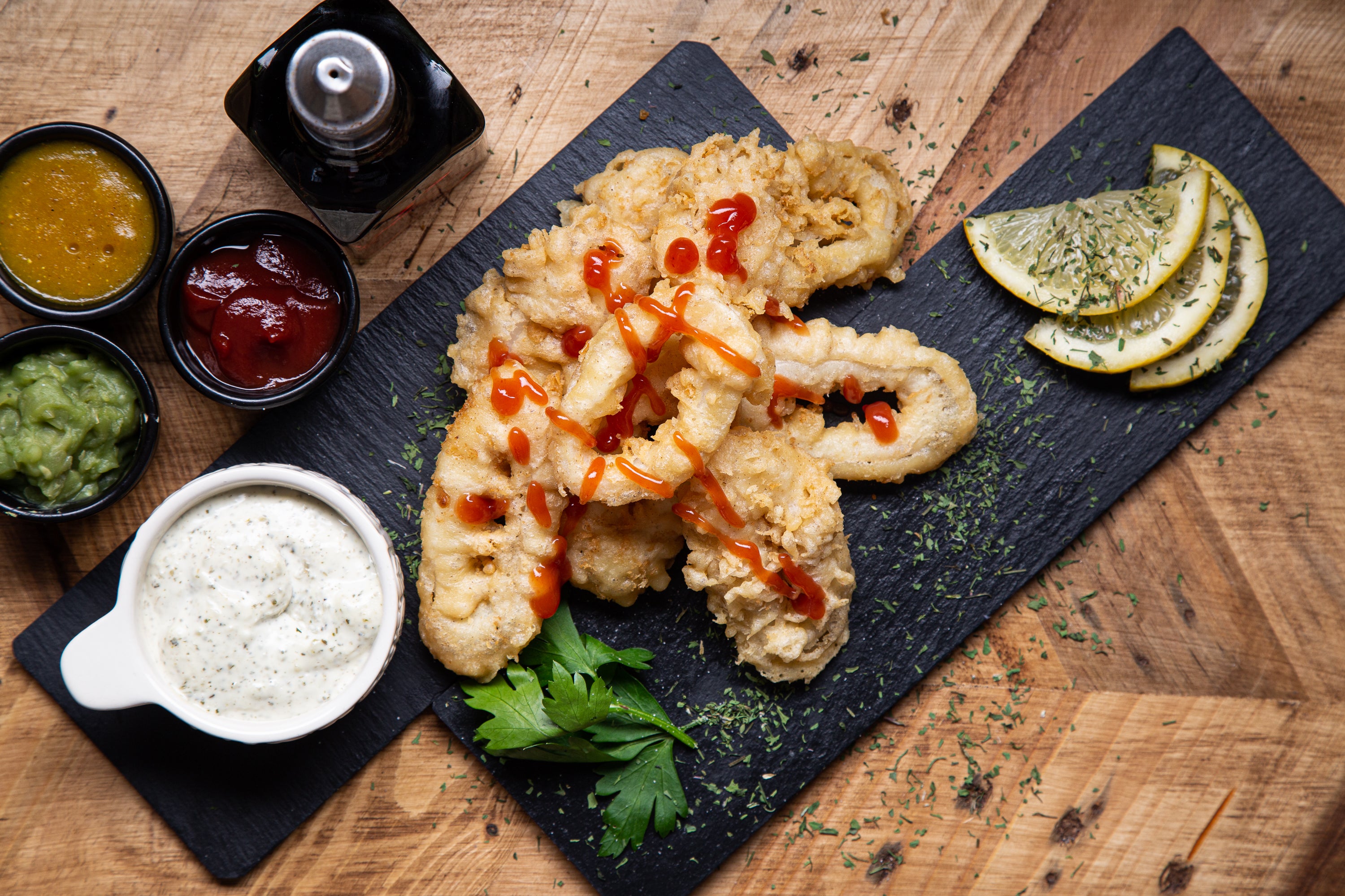 6 Calamari Rings with Dip