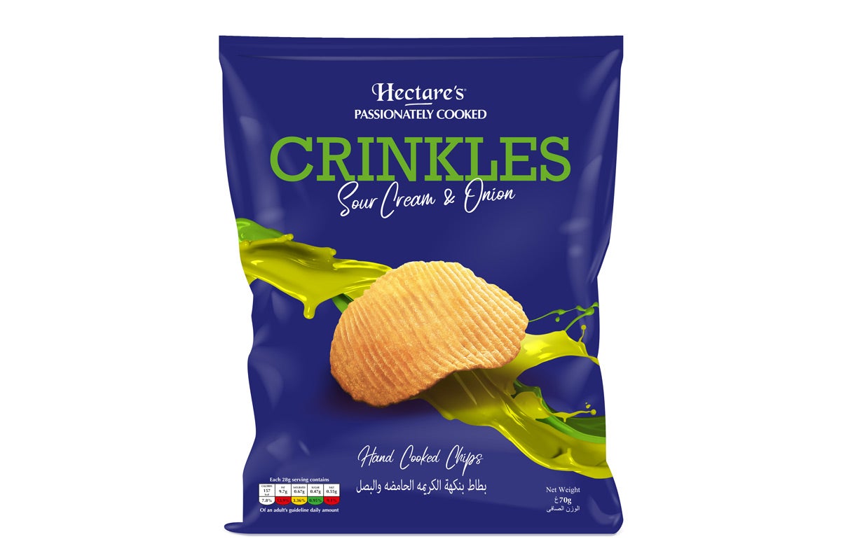 Hectare's Crinkles Chips Sour Cream & Onion