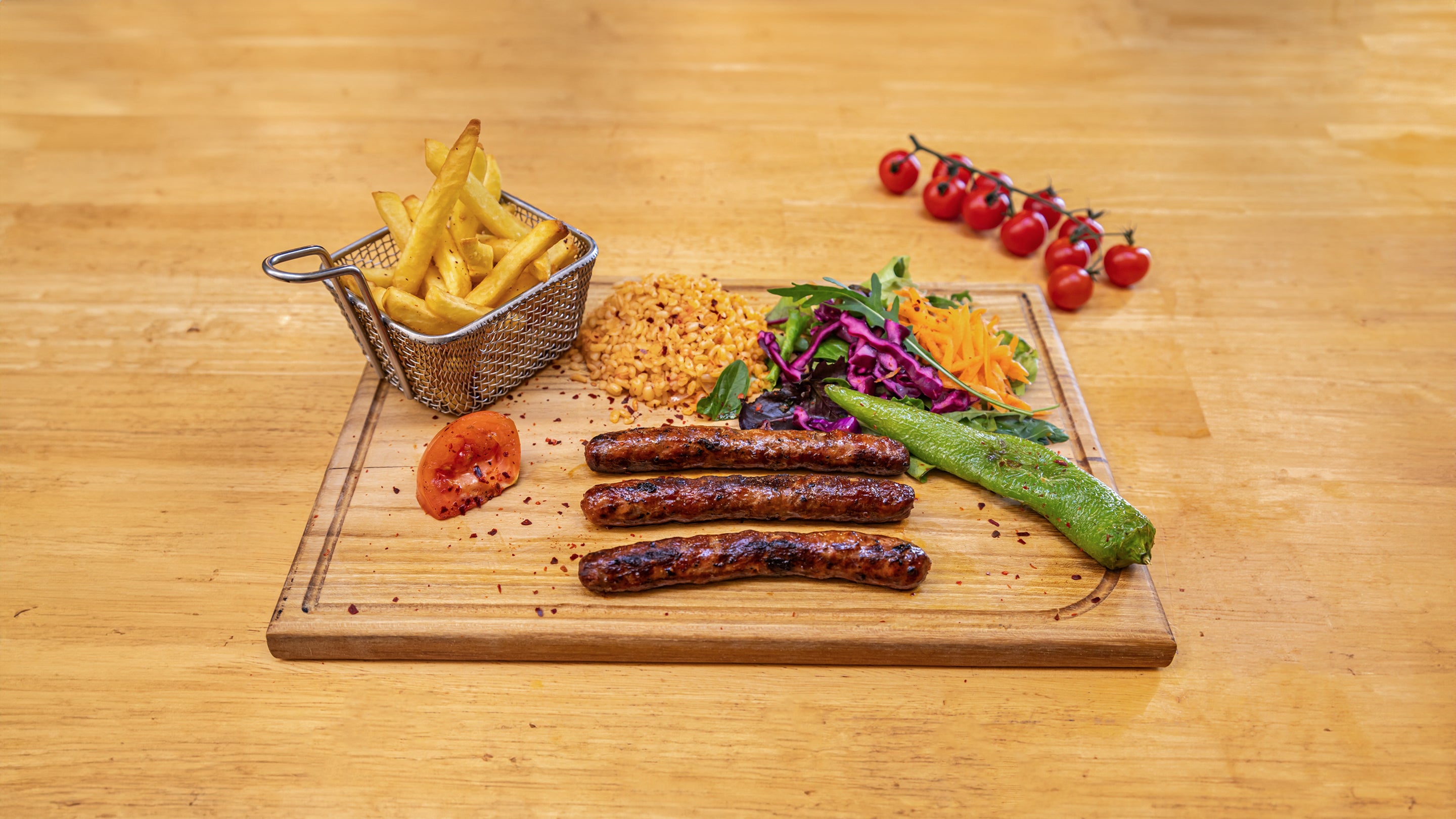 Assiette Merguez bœufs