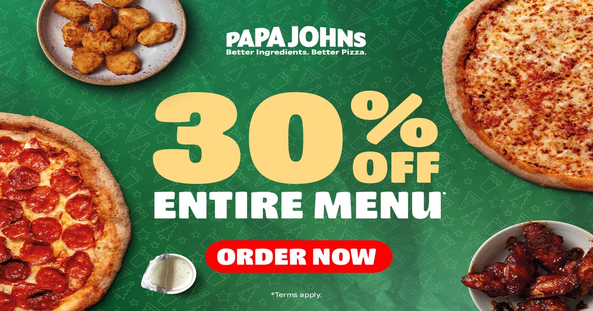 Papa john's deals pizza specials