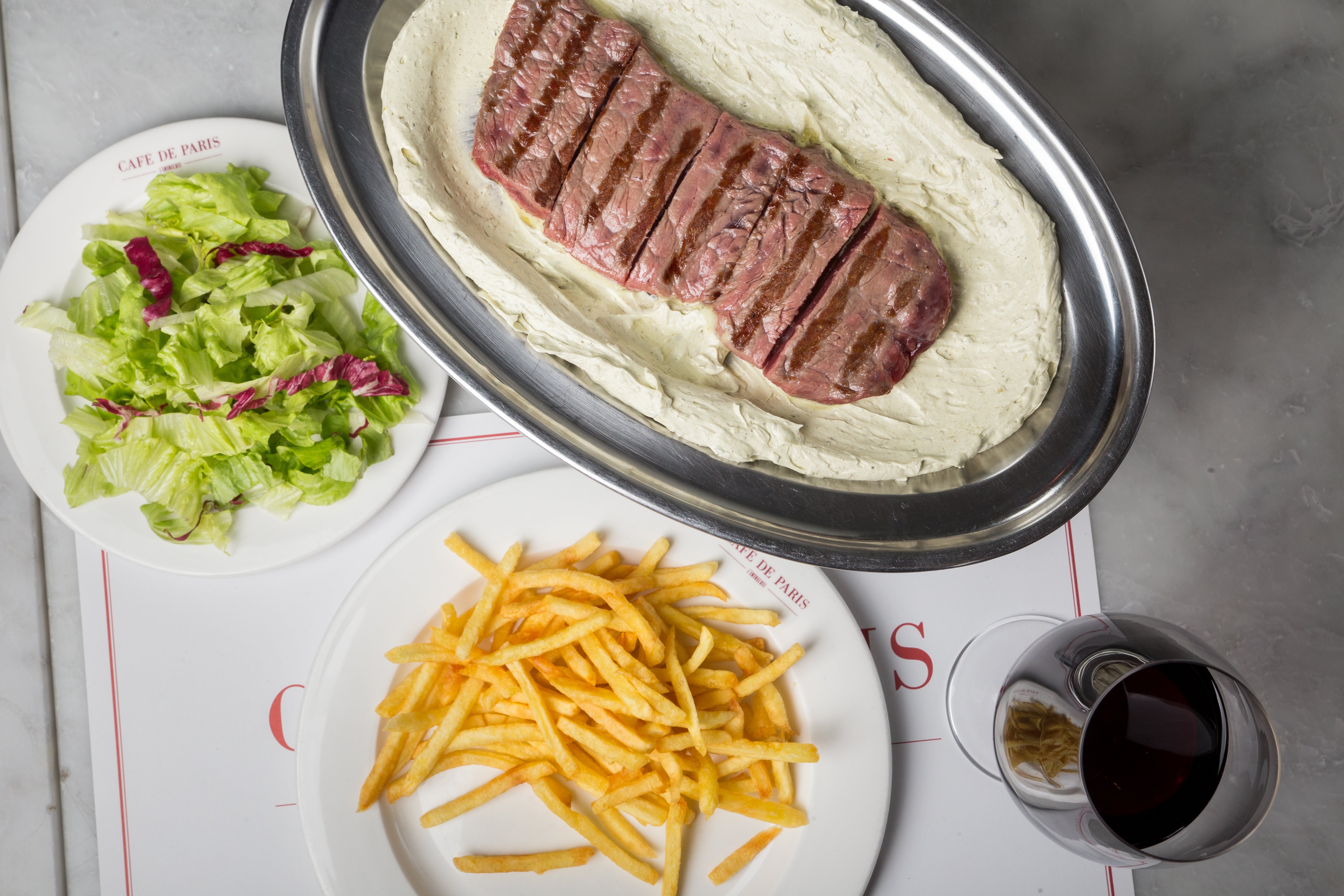 Café de París L'Entrecote entrega desde Recoletos Madrid