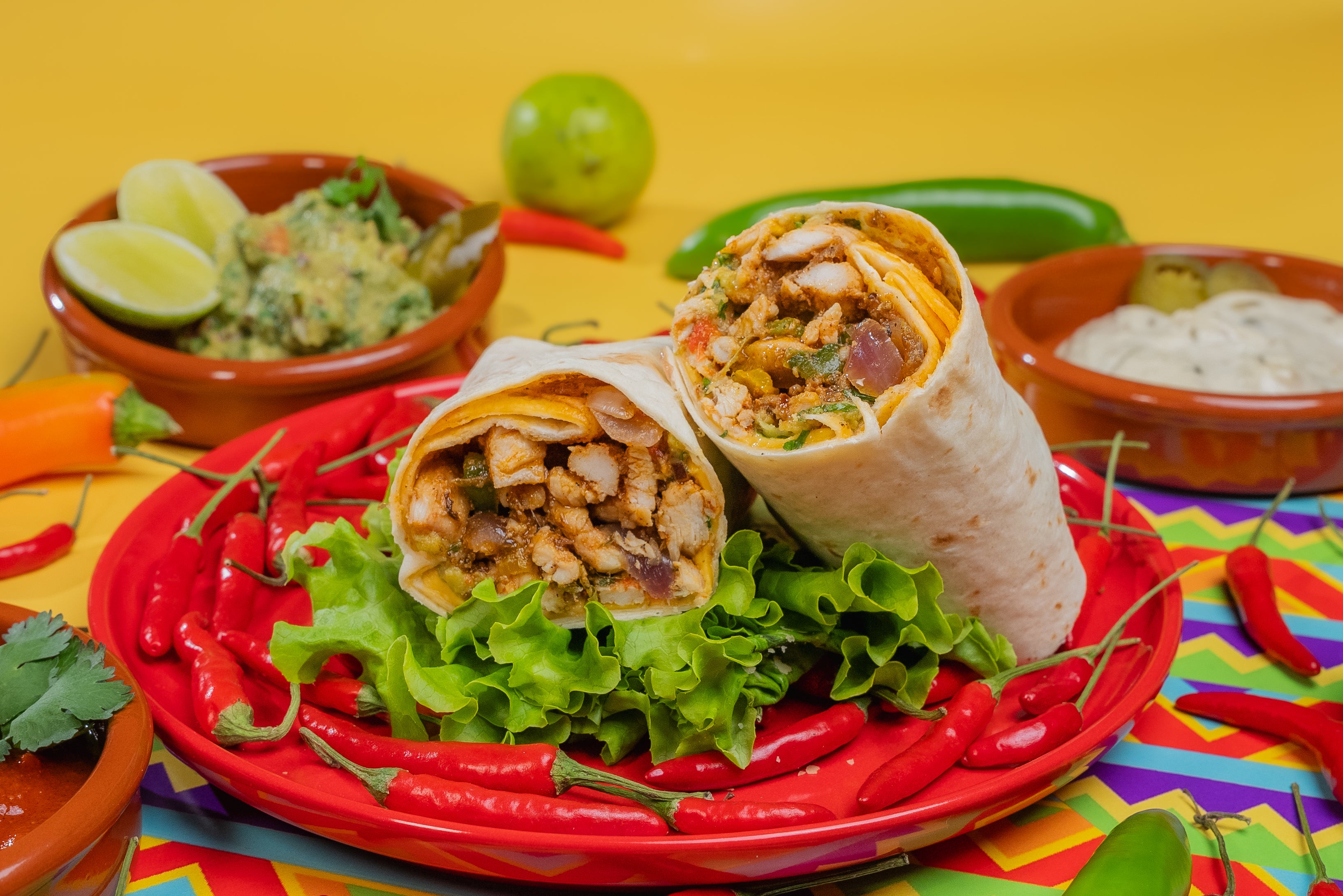 Burrito fajita pollo 🌶️