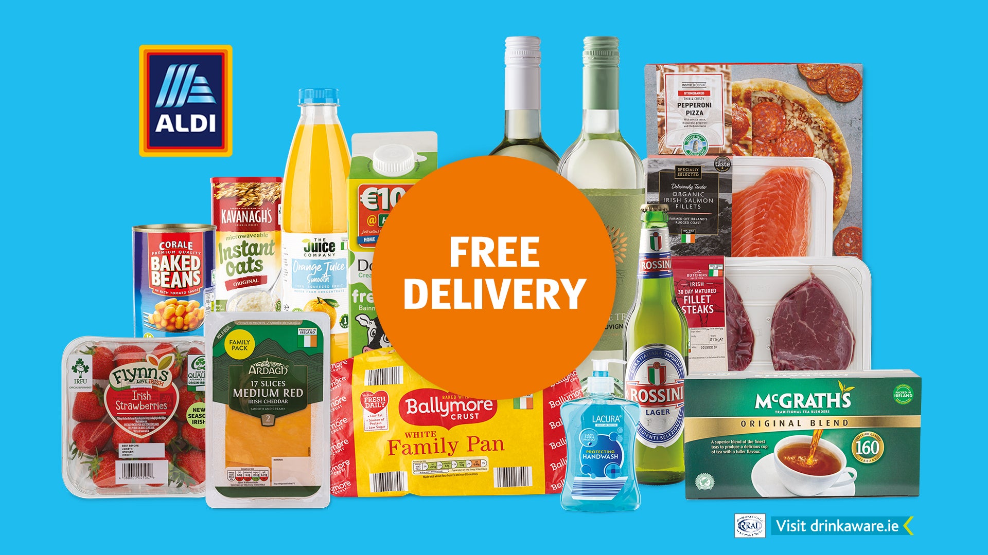 ALDI delivery from City South Order with Deliveroo