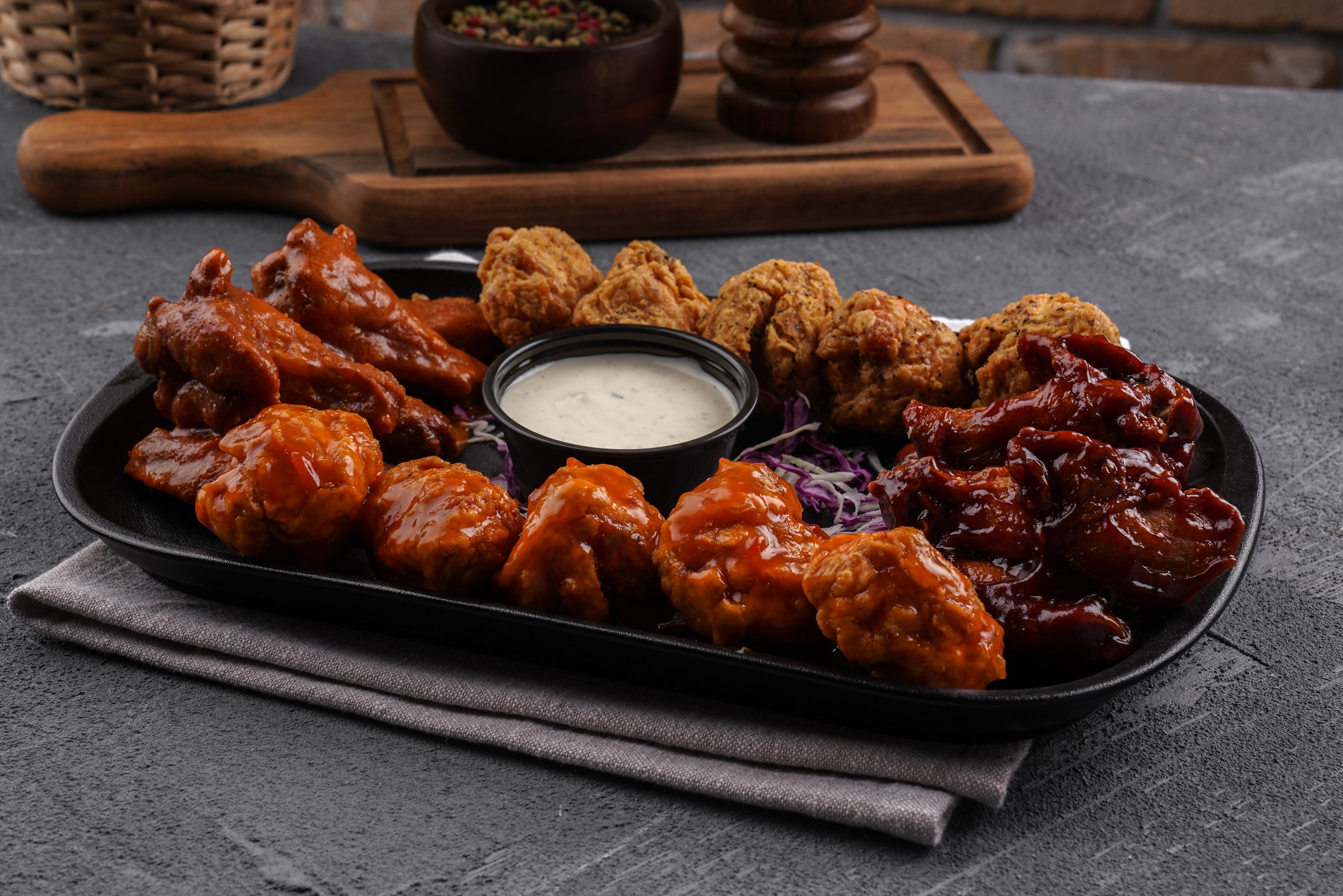 Wings Platter (up to 4 flavors)