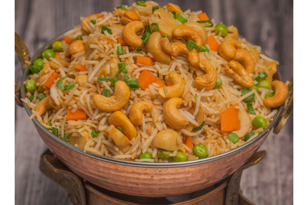 Mushroom Fried Rice With Cashew