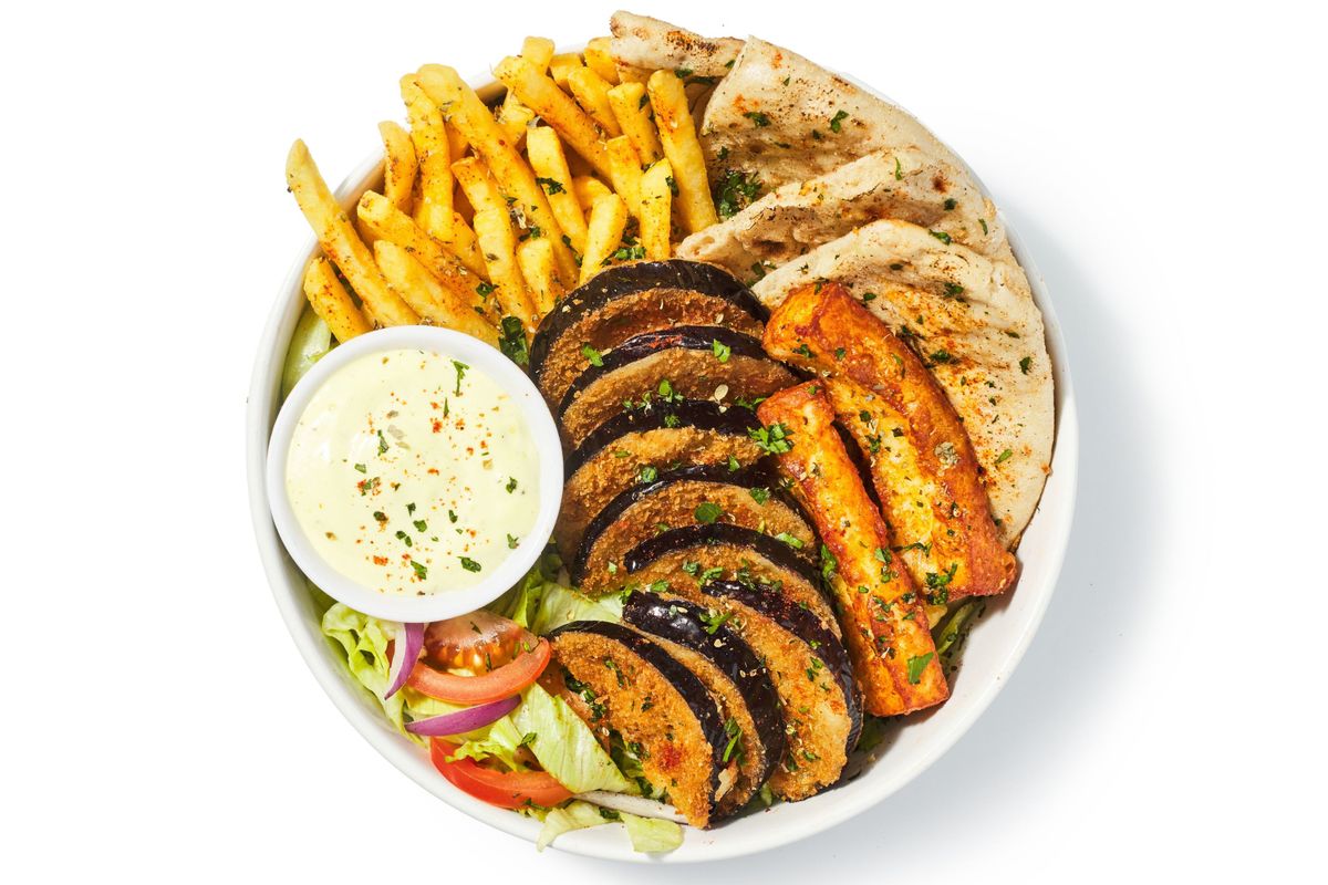 Panko Aubergine Plate