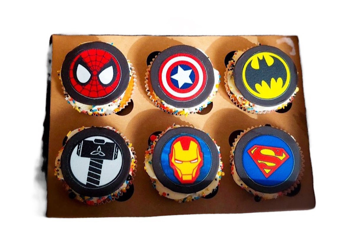 Marvel cupcake