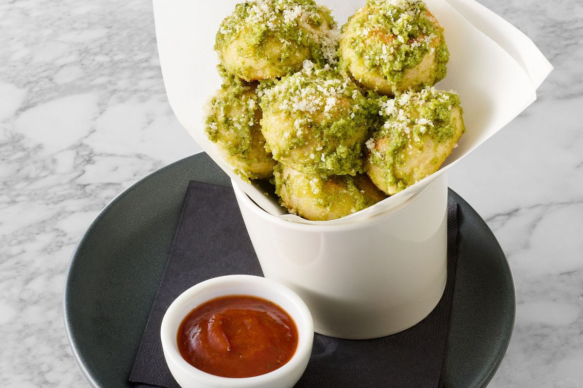 Loaded Pesto Dough Balls