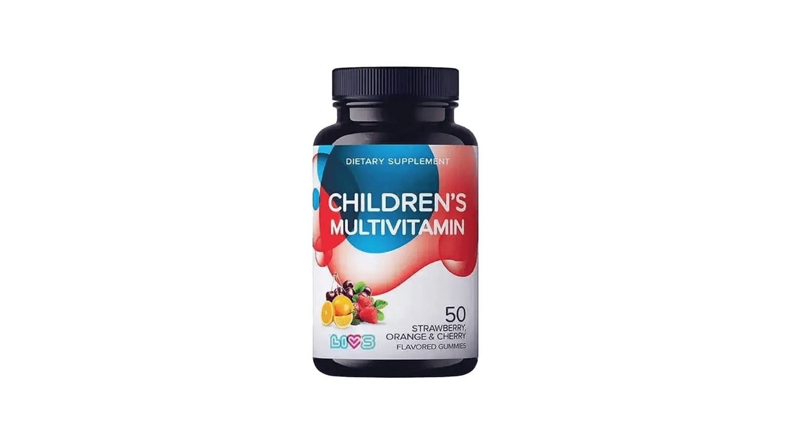 Livs Children's Multivitamin 50 Strawberry, Orange & Cherry Flavored Gummies