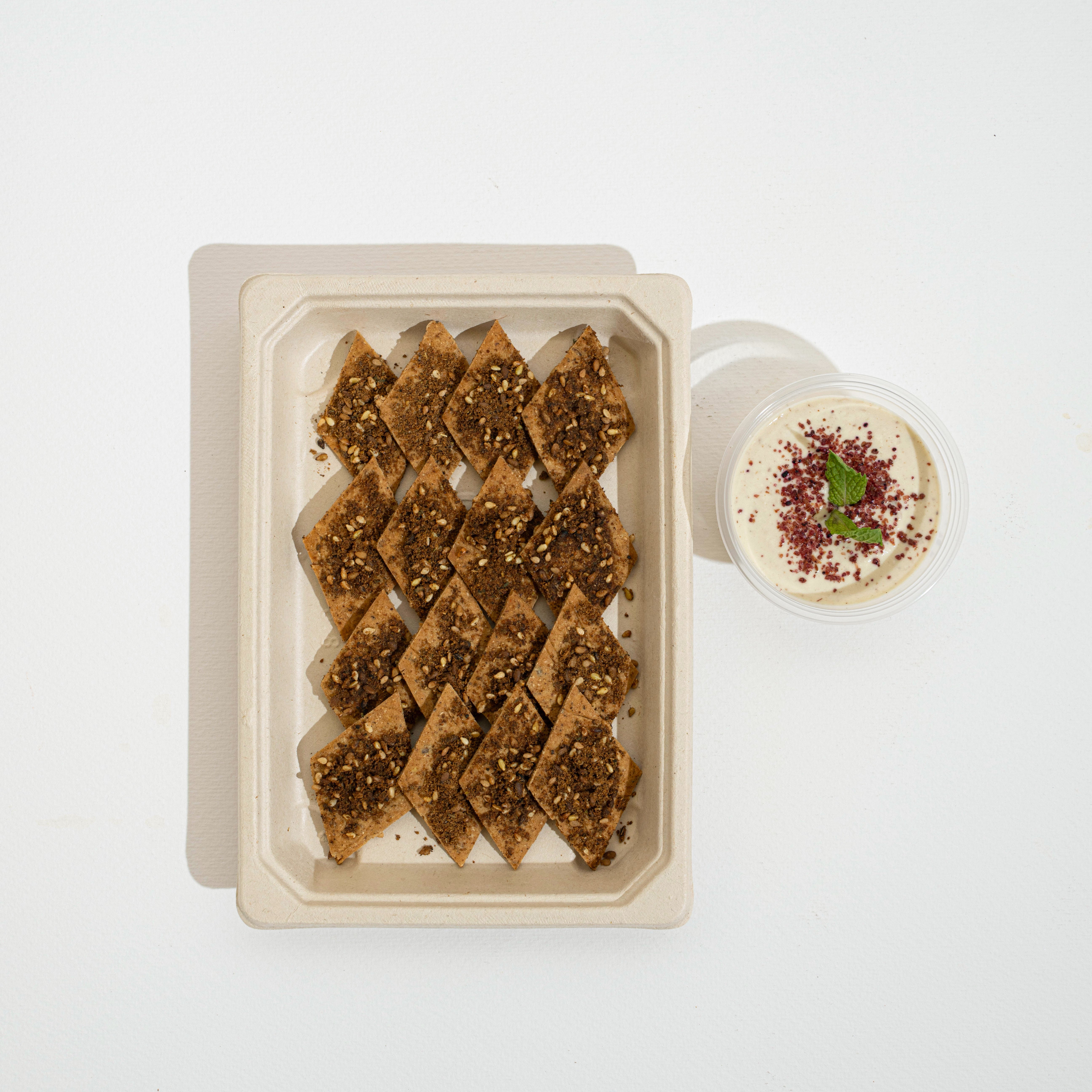 Zaatar Fire Cracker With Vegan Labnah