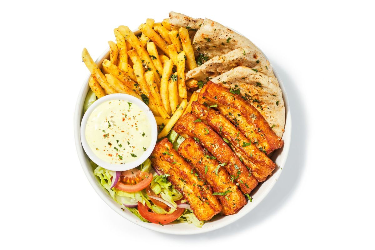 Halloumi Souvlaki Plate