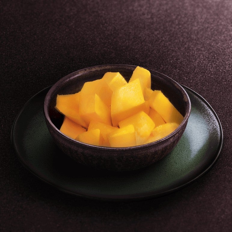Coupe de mangue fraîche