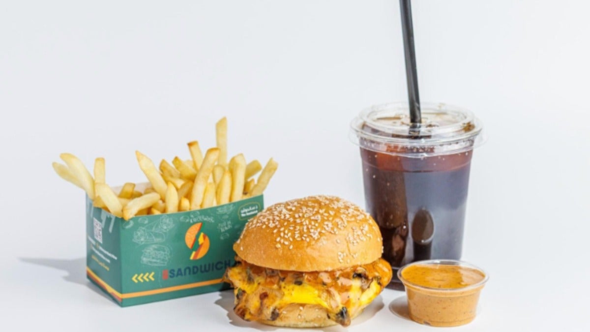 Mushroom Burger Meal
