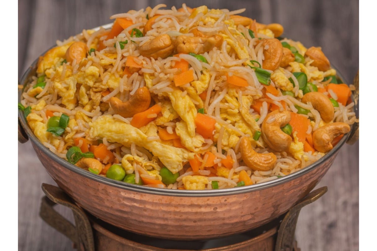 Egg Fried Rice With Cashew