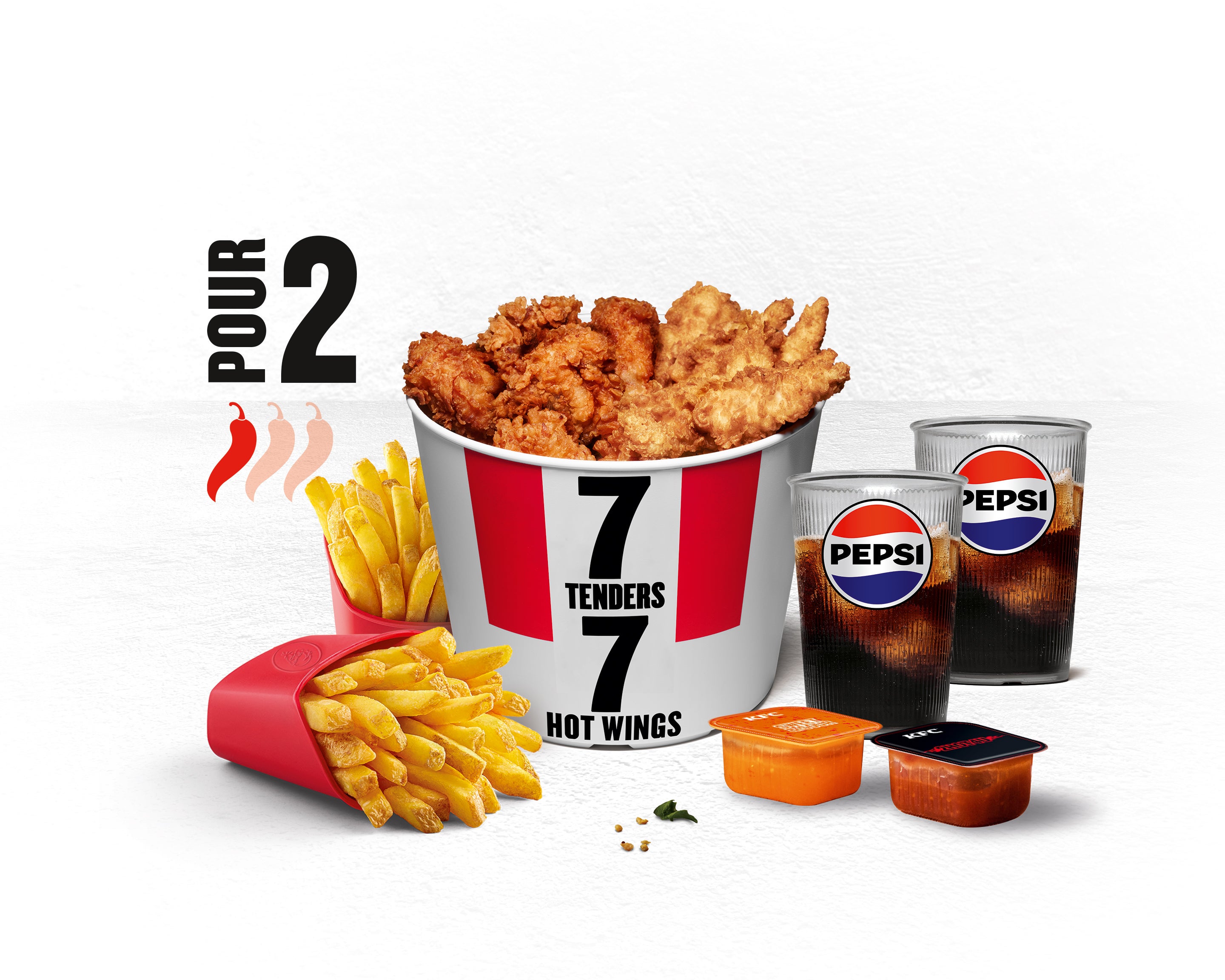 Menu 7 Tenders® + 7 Hot Wings®