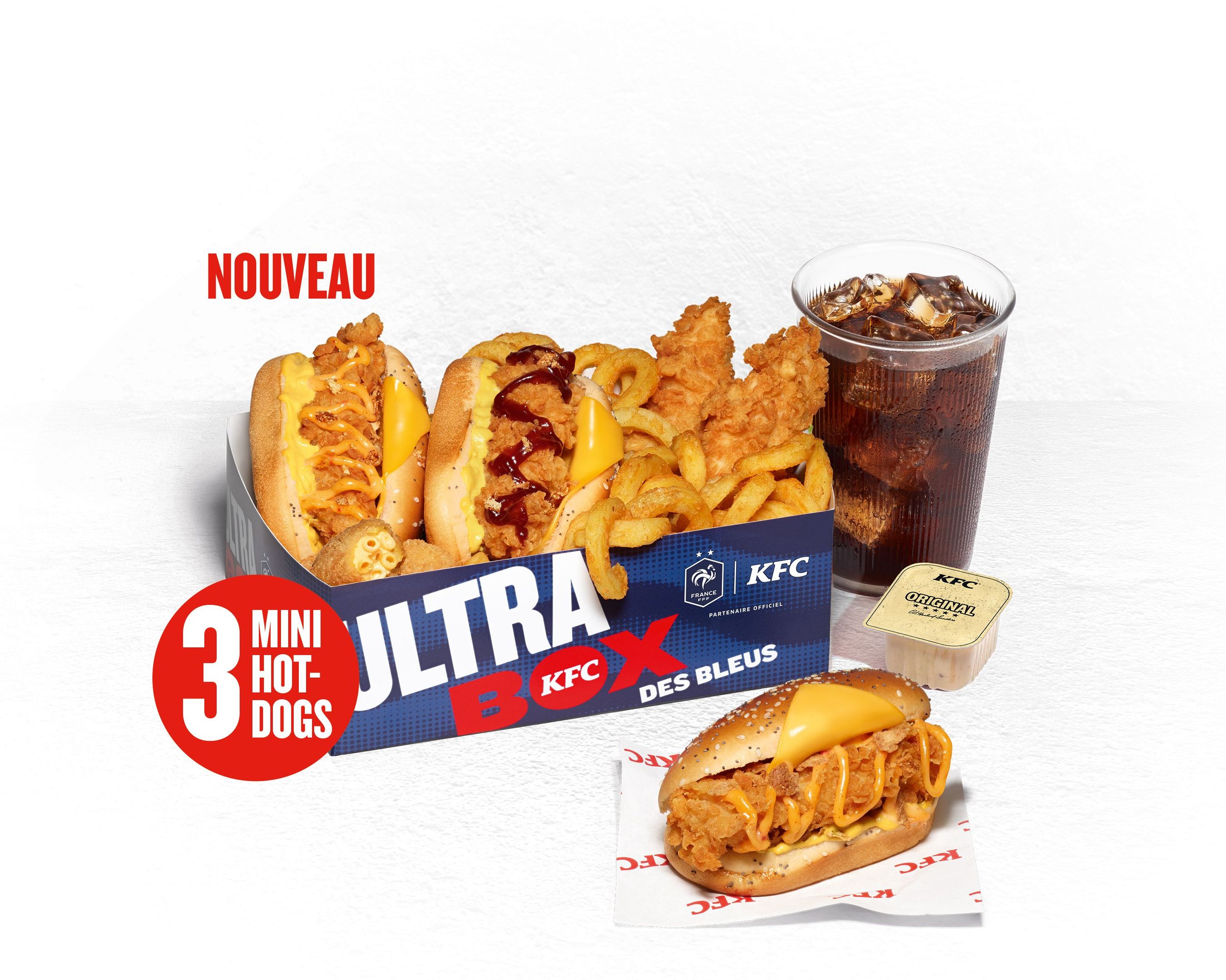 ULTRABOX DES BLEUS 3 MINI HOT-DOGS