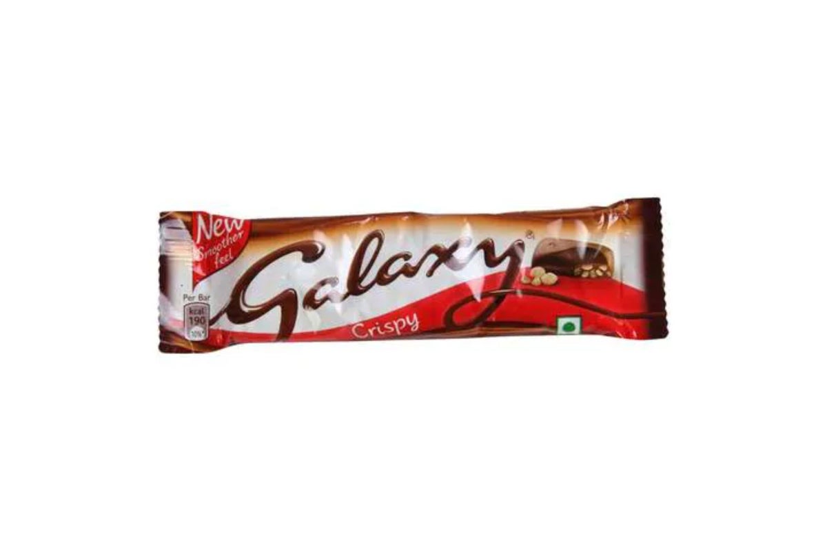Galaxy Crispy Milk Chocolate Bar with Puffed Rice Pieces, 36g