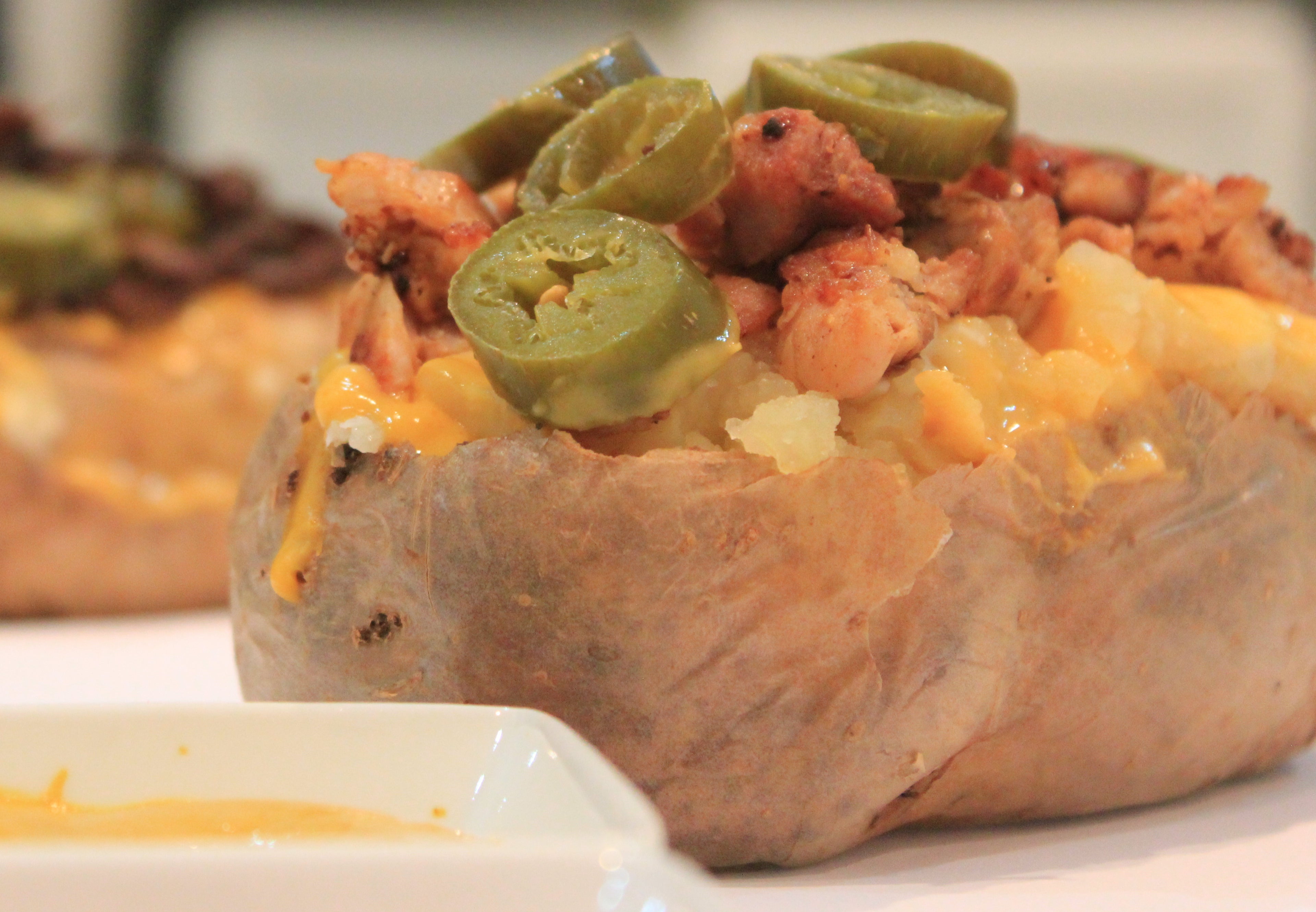 Baked Potato with Chicken Shawarma