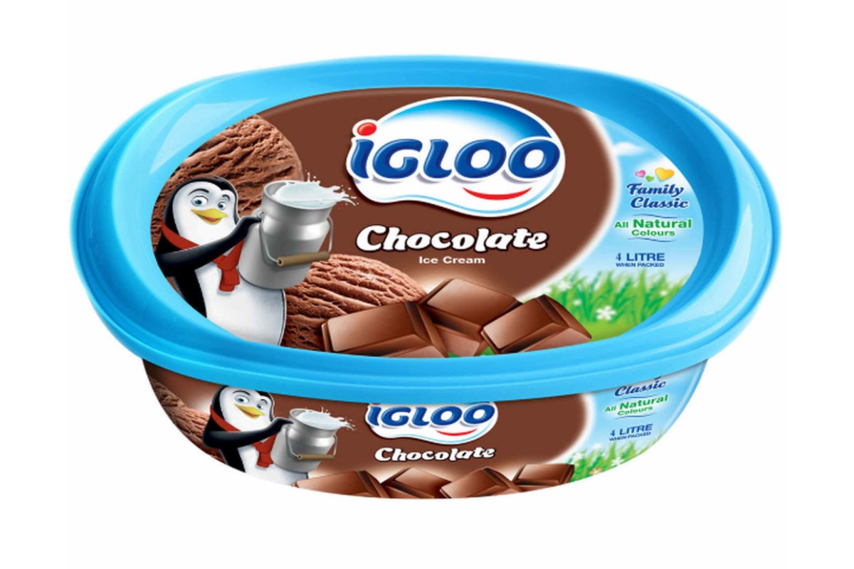 Igloo Chocolate Ice Cream 1L Tub