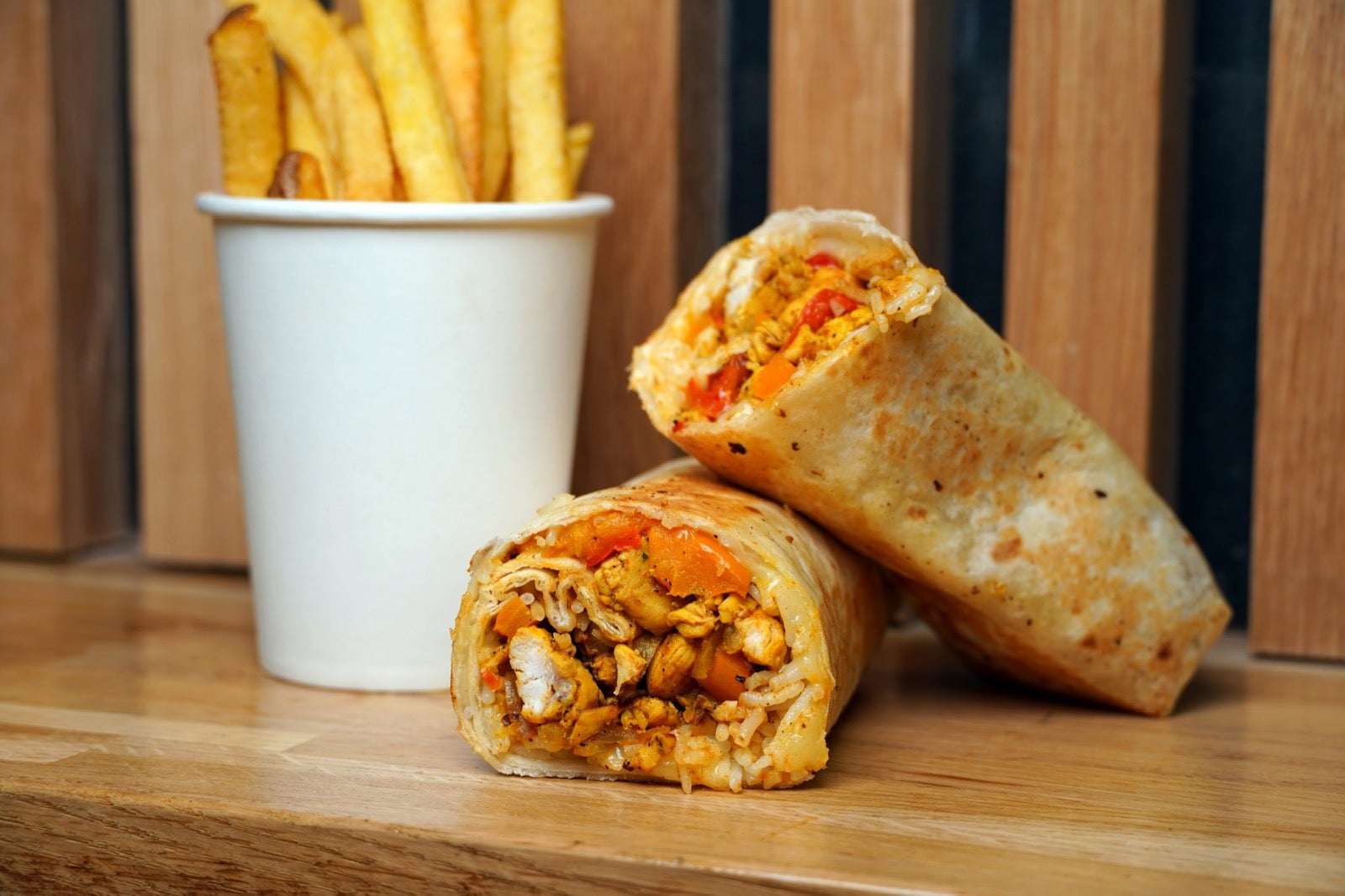 Burritos poulet🍗+ Frites