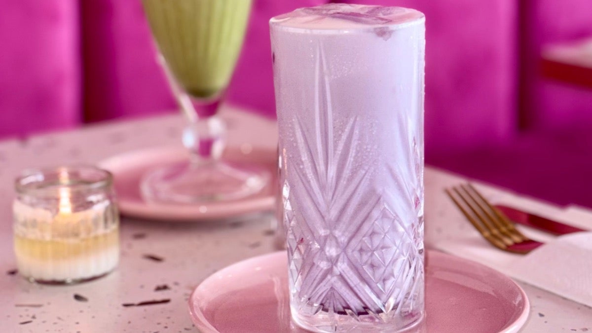 Ice Ube latte
