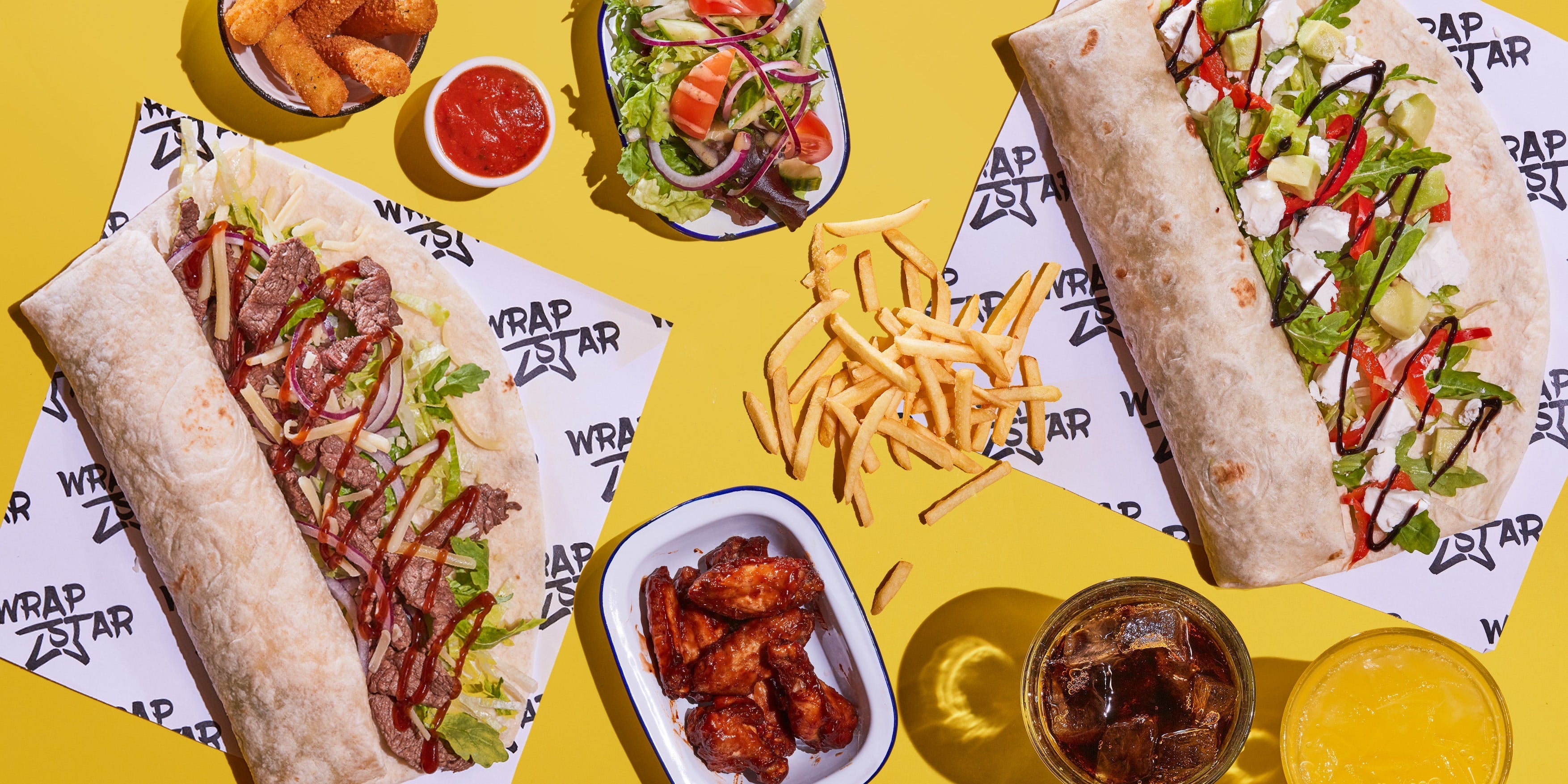 Wrapstar delivery from Wembley Order with Deliveroo