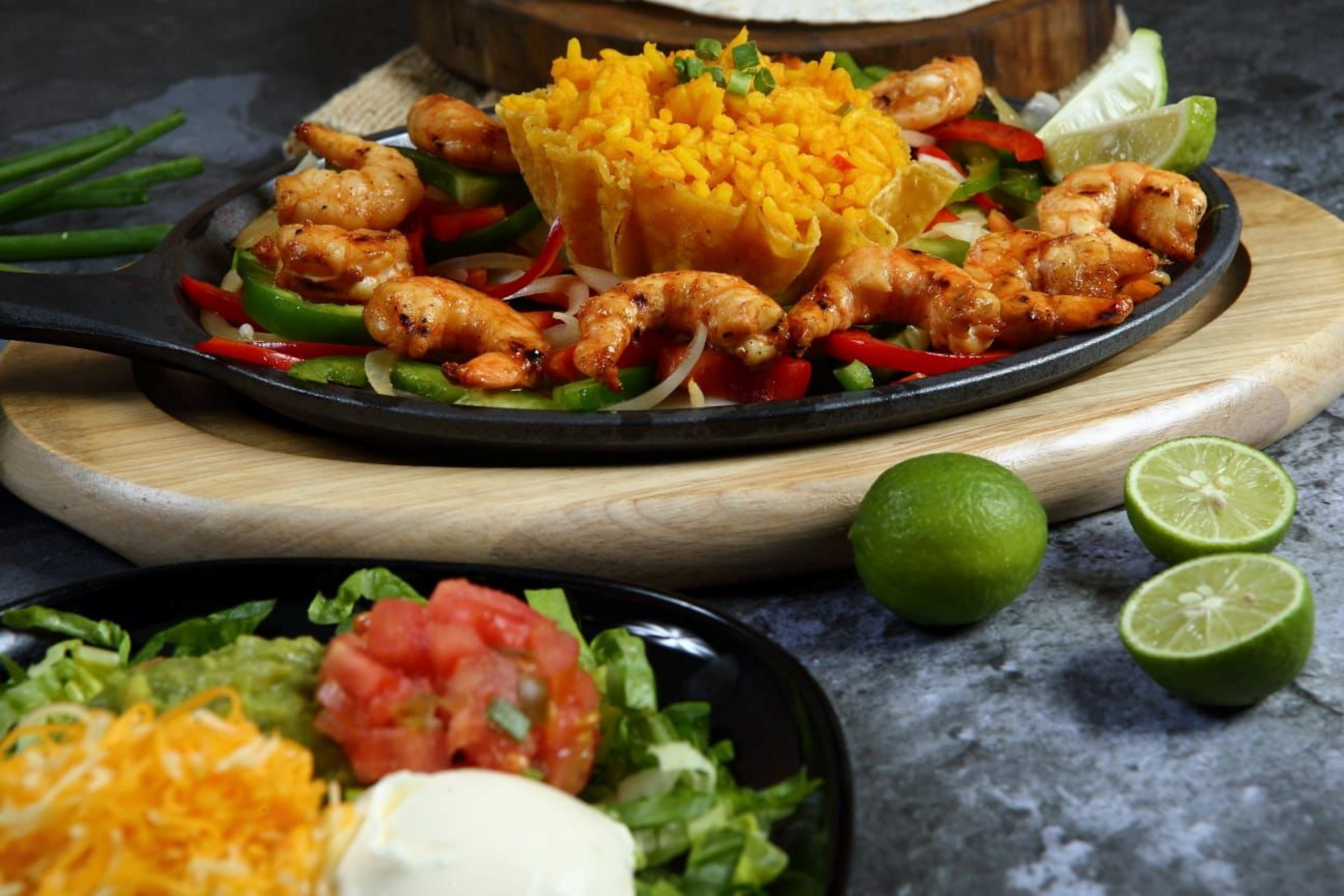 Juanita’s shrimp Fajita’s