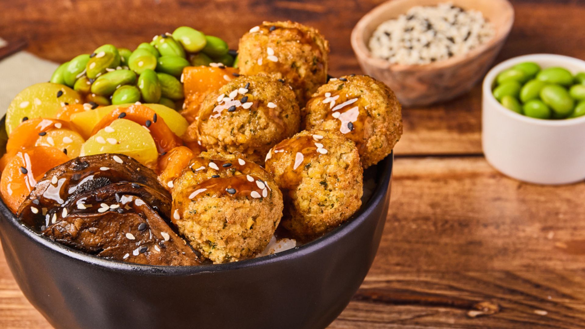 Teriyaki Hot Poké Falafels