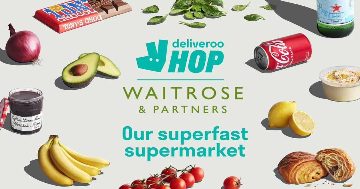 Deliveroo HOP with Waitrose delivery from Hop Bermondsey Order with