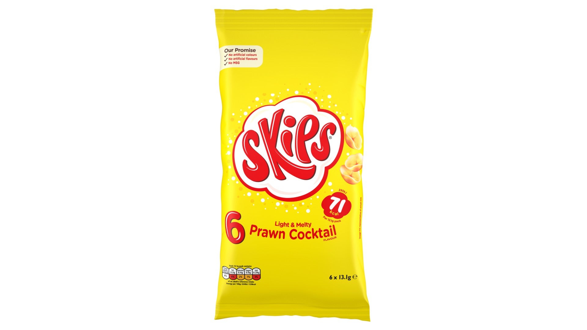 Skips Prawn Cocktail Multipack Crisps 6x13.1g