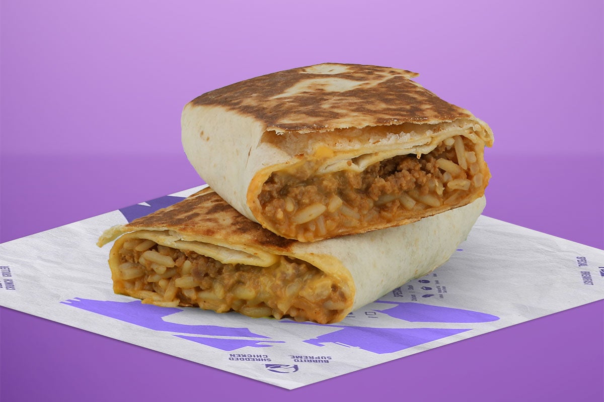 Cheesy Double Beef Burrito