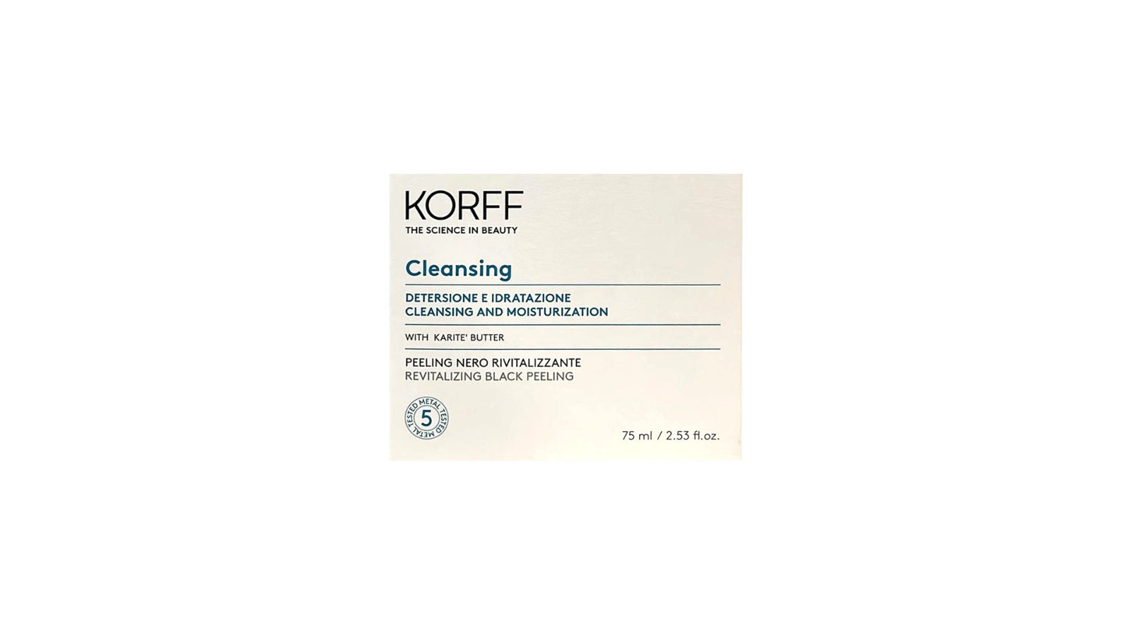 Korff- Cleansing Revitalizing Black Peeling 75ml