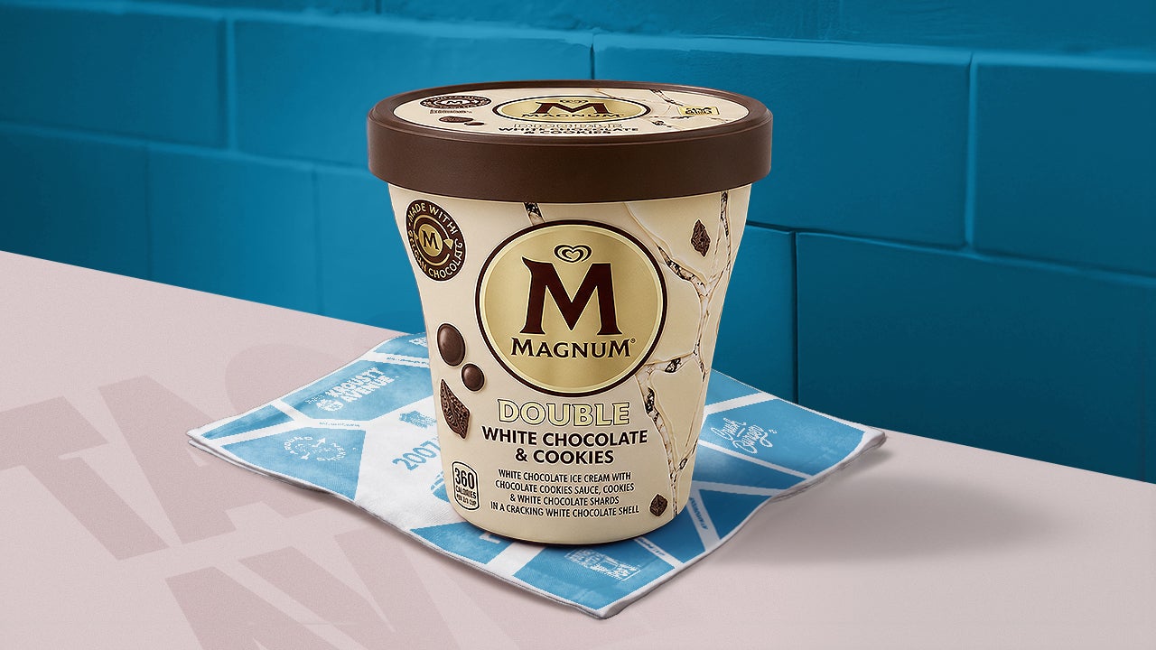 MAGNUM DOUBLE COOKIE CHOCOLAT BLANC 440ML