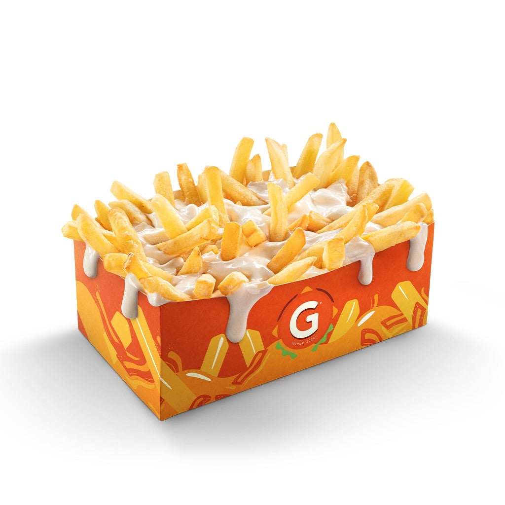 Frites sauce fromagère