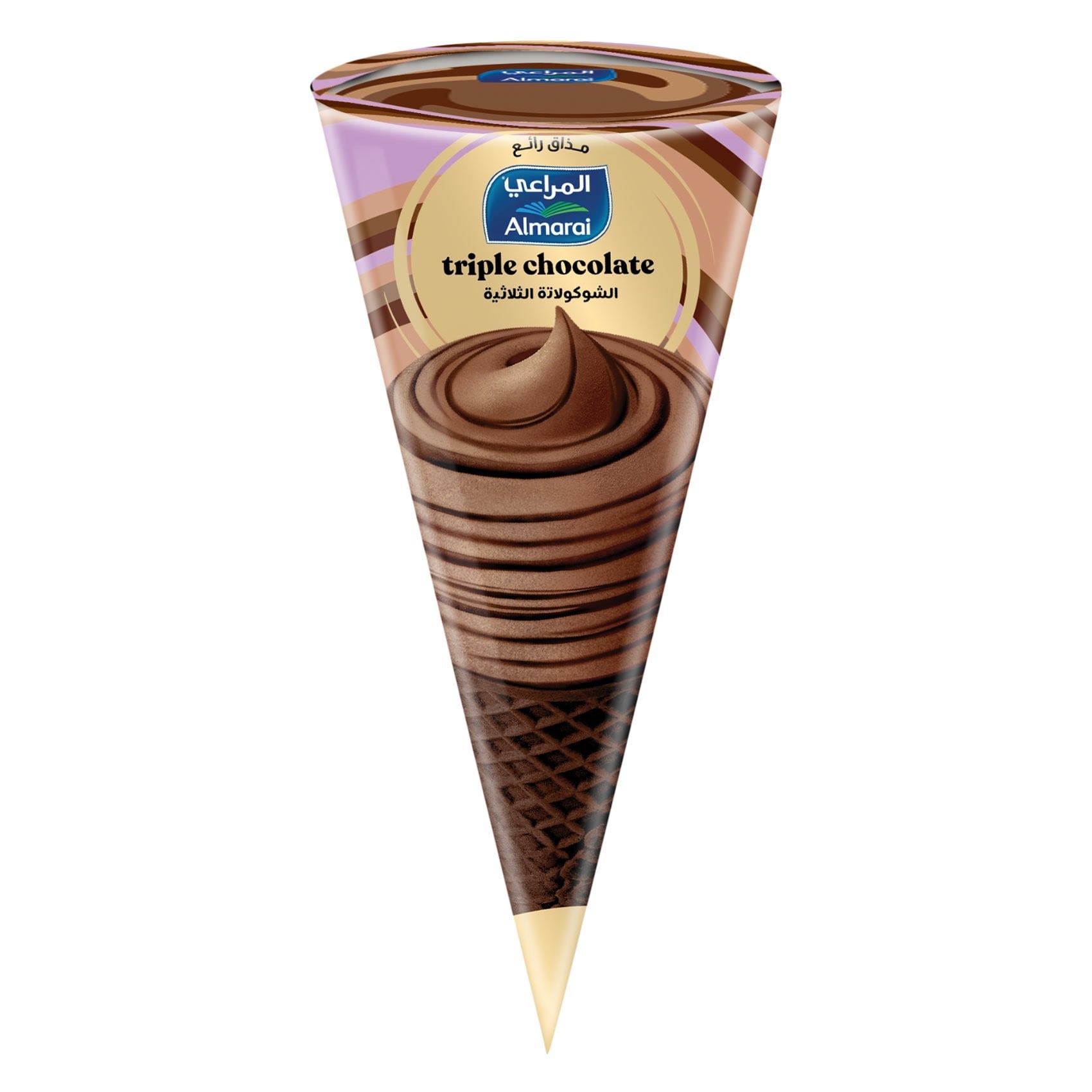 Almarai Triple Chocolate Cone Ice Cream 120ml