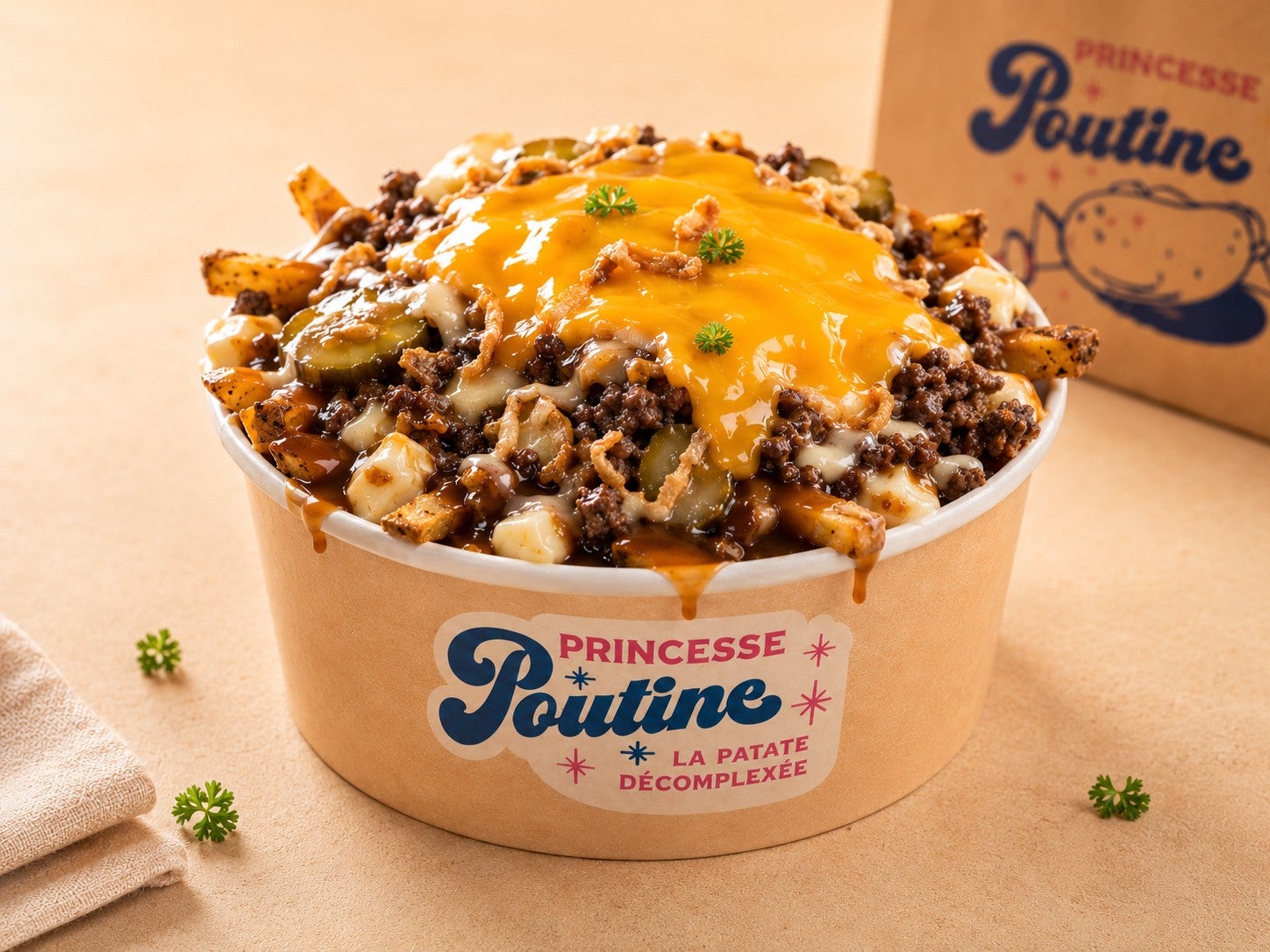 🥔 Poutine Smash Burger 🍔🧀🥒