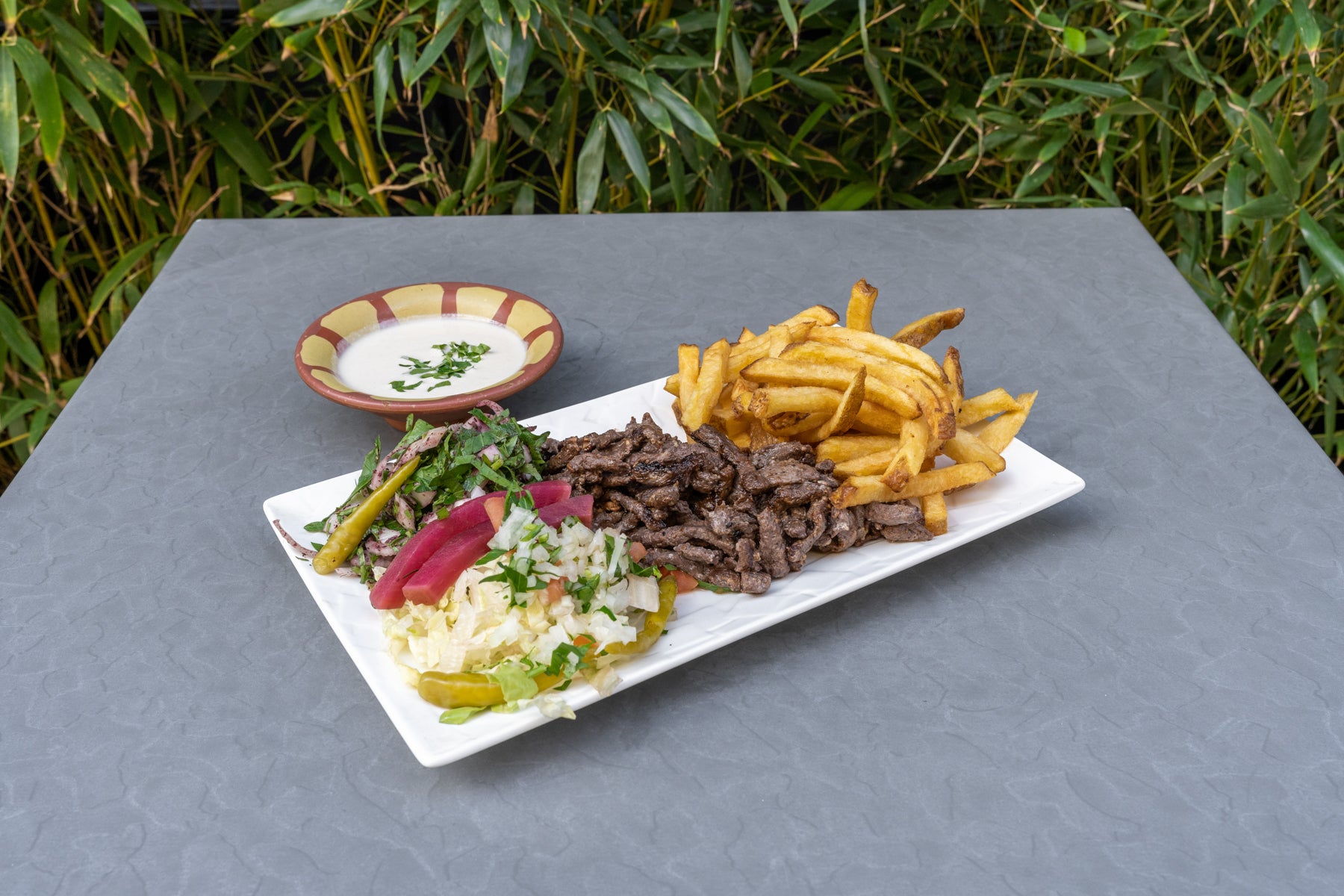 Assiette chawarma bœuf