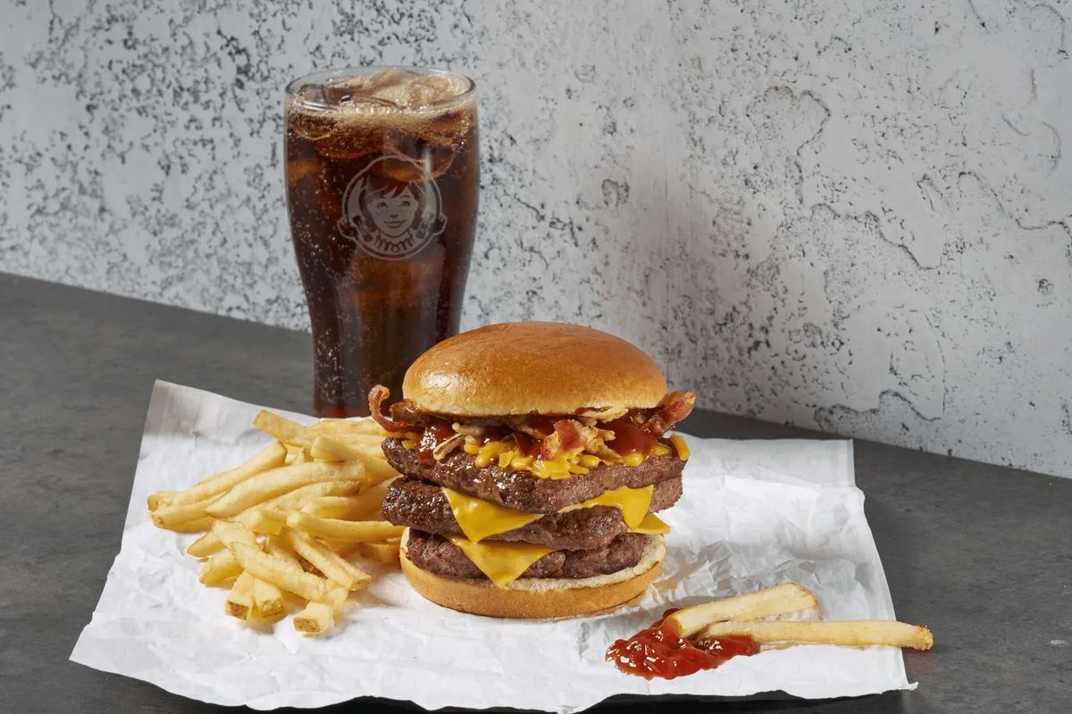 BBQ Bacon Melt Triple Cheeseburger Combo - Large