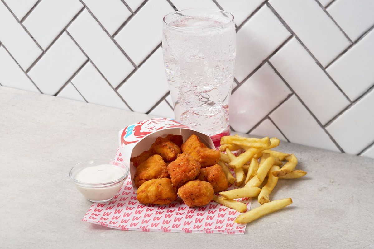 10pc Spicy Chicken Nugget Combo - Large