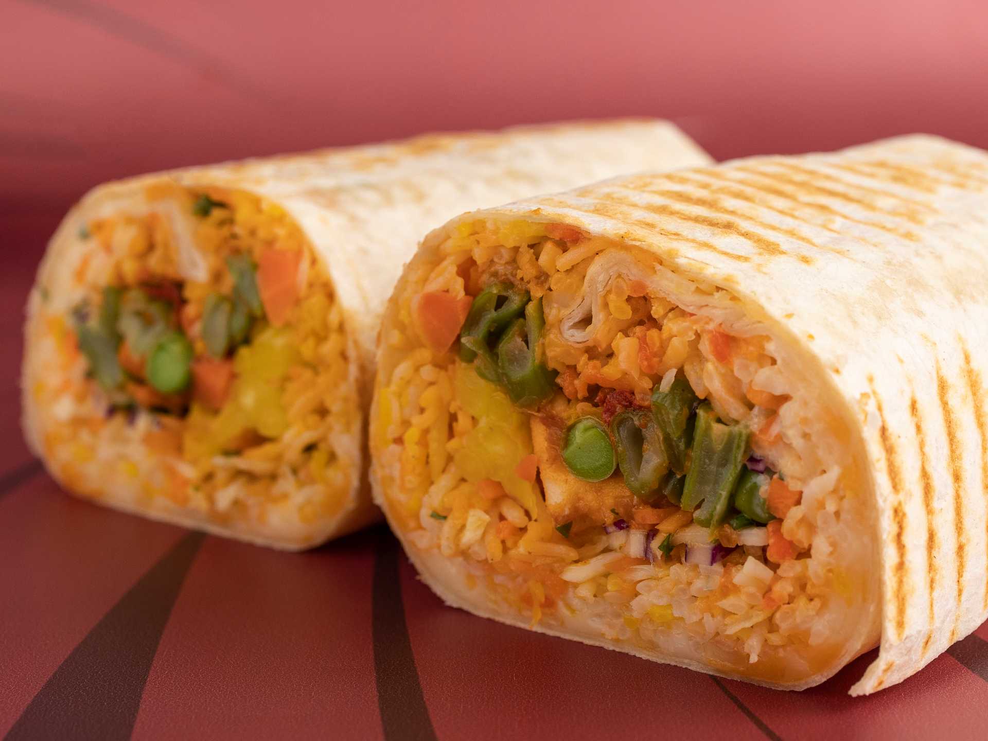 Vegetable Biryani Burrito