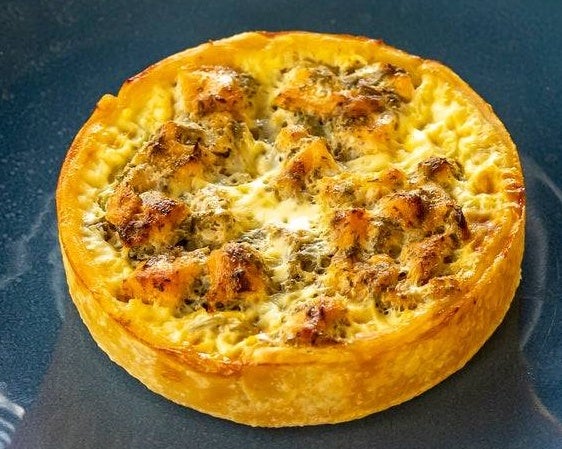 Tarte Saumon Mariné Sur Fondue de Poireaux 🐟